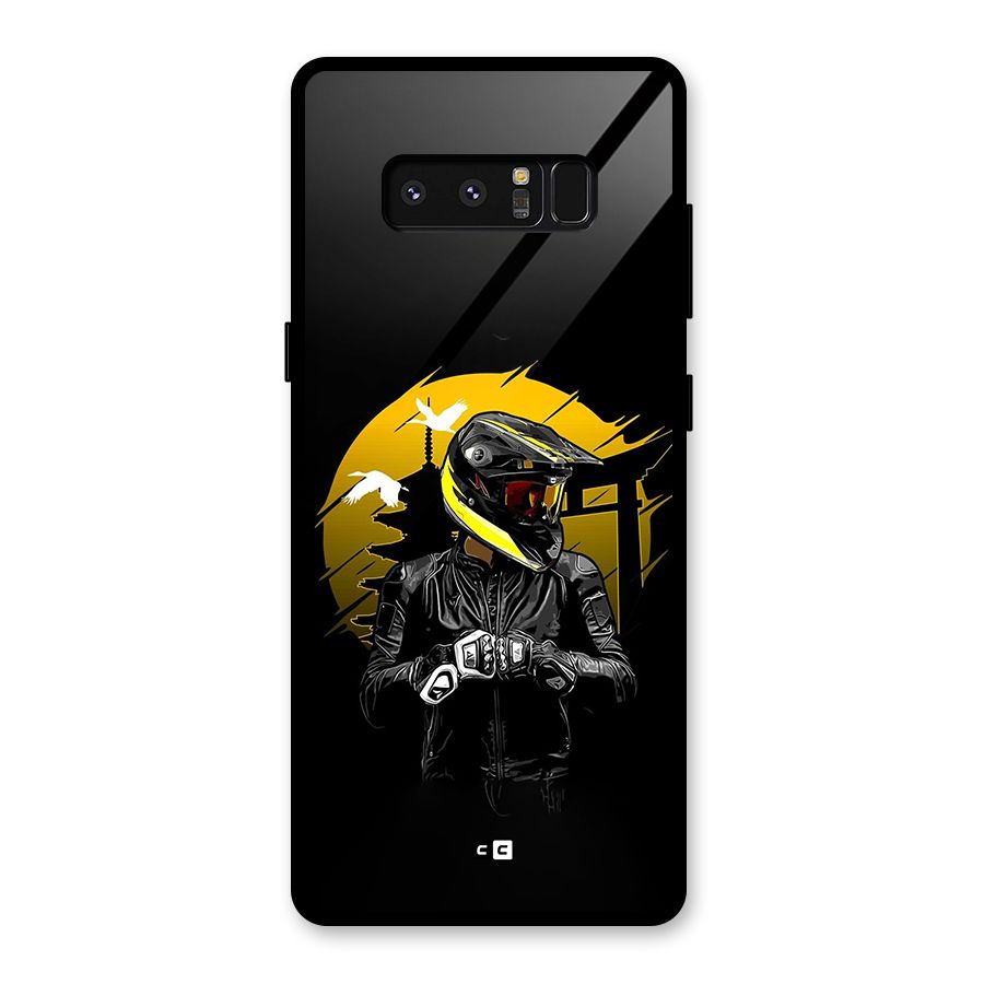Rider Ready Glass Back Case for Galaxy Note 8