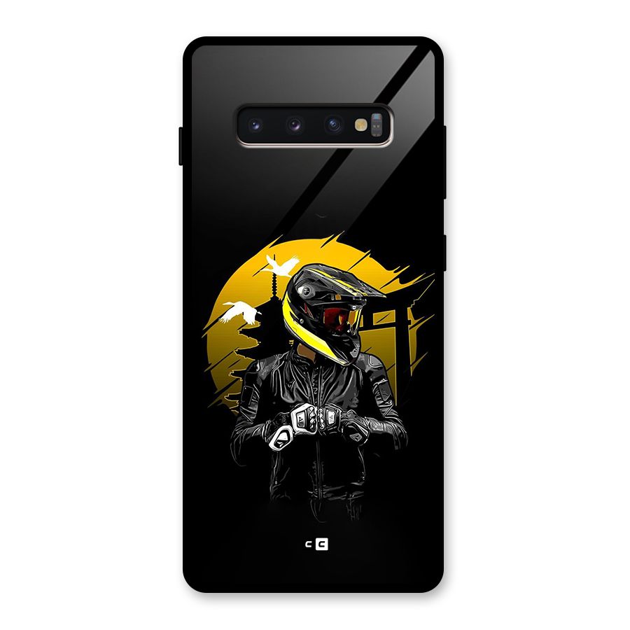 Rider Ready Glass Back Case for Galaxy S10 Plus