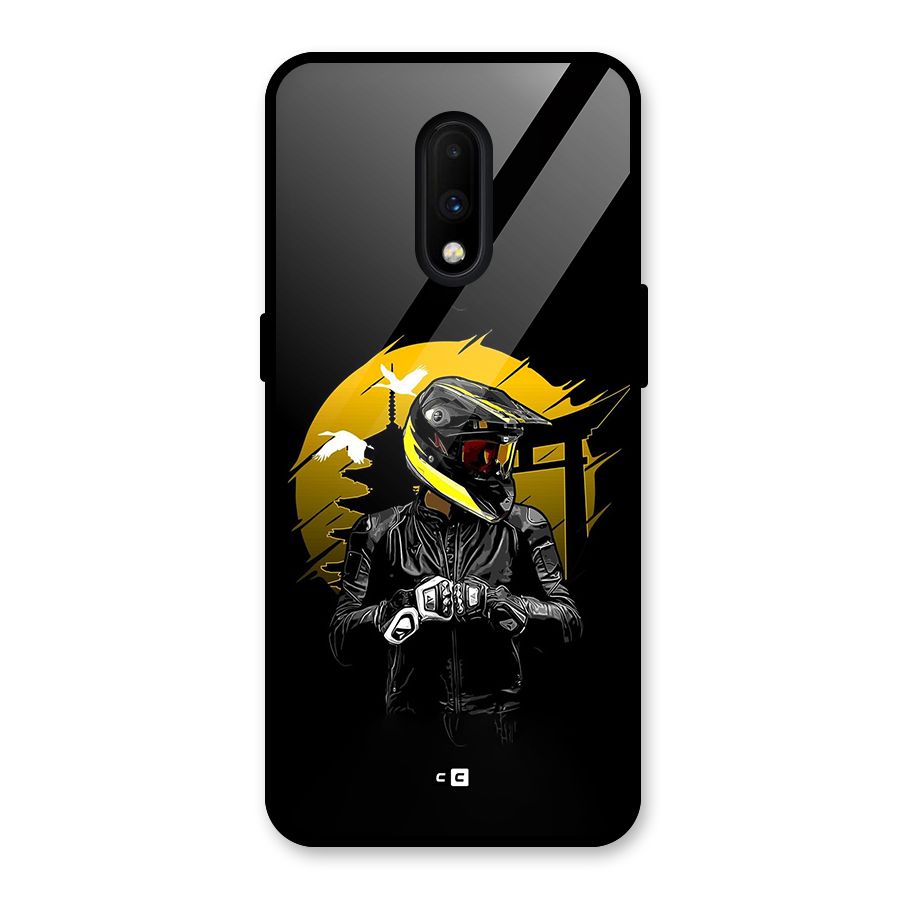 Rider Ready Glass Back Case for OnePlus 7