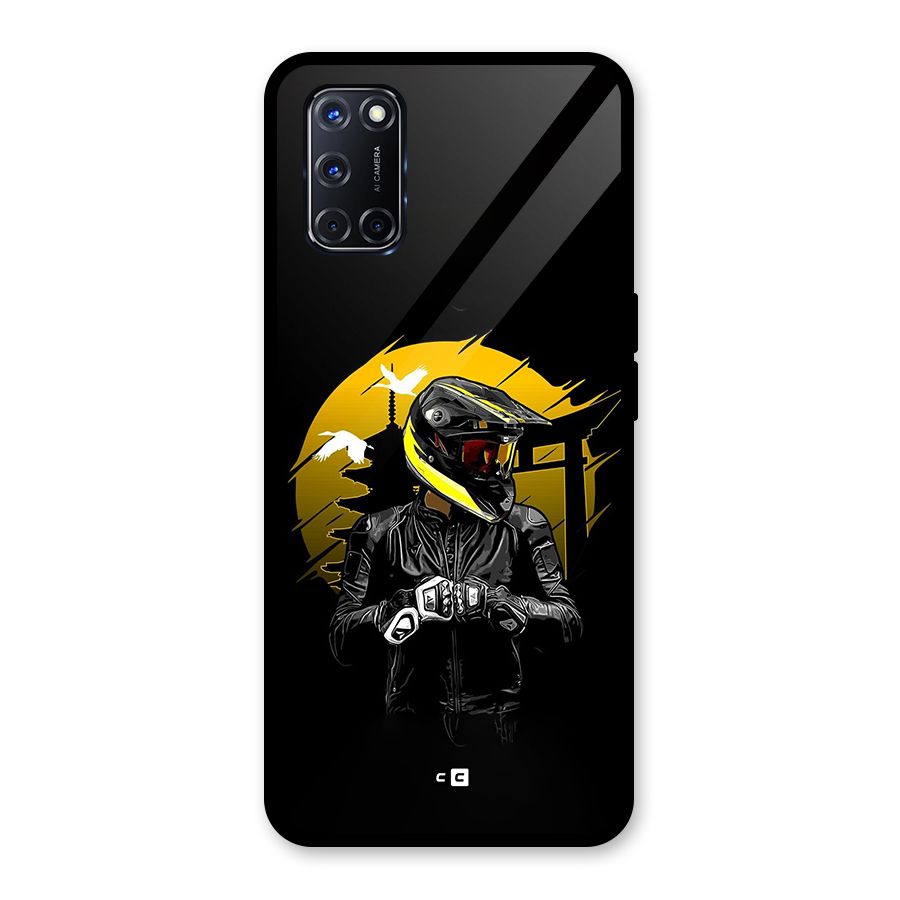 Rider Ready Glass Back Case for Oppo A52