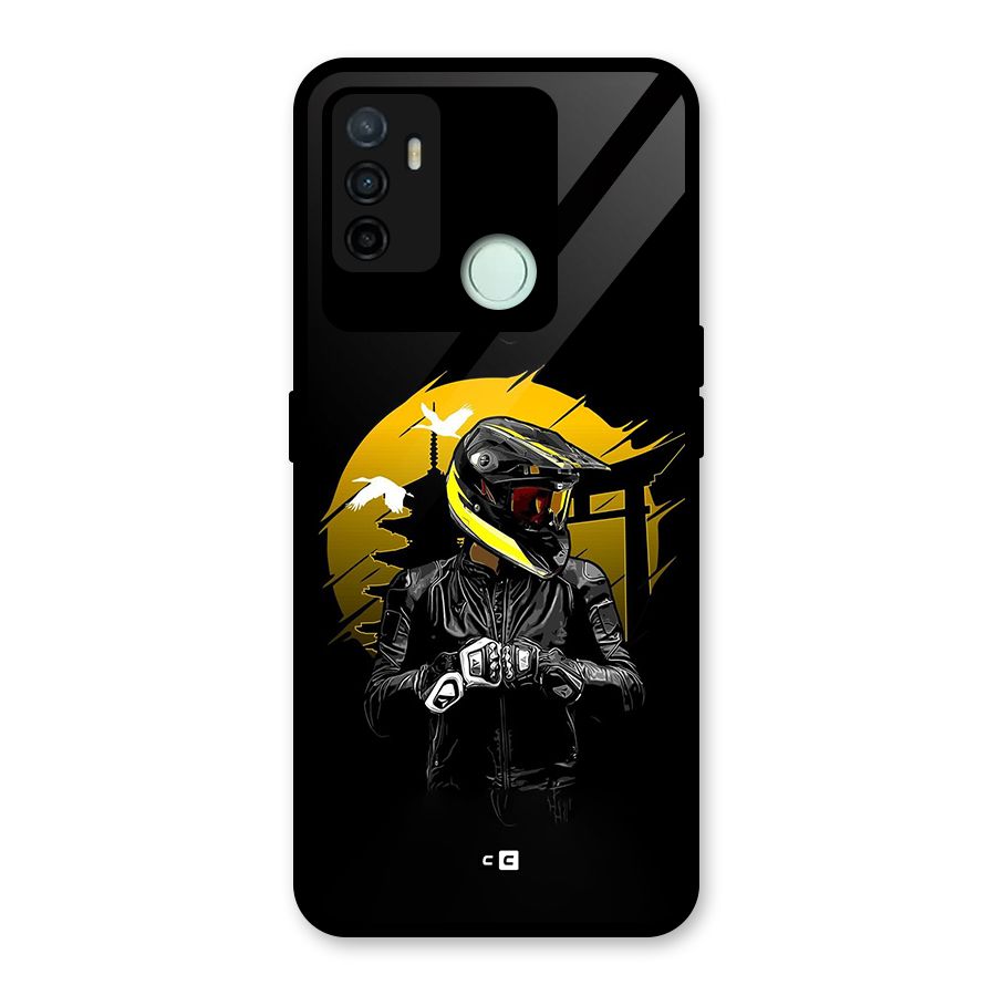 Rider Ready Glass Back Case for Oppo A53
