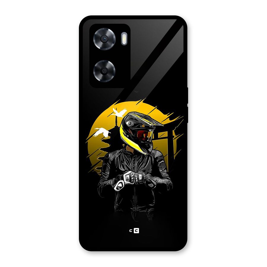 Rider Ready Glass Back Case for Oppo A57 2022