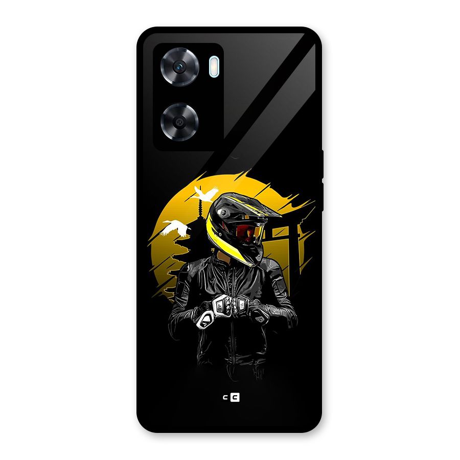 Rider Ready Glass Back Case for Oppo A77