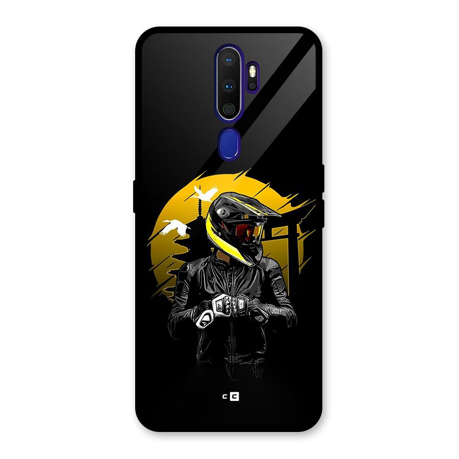 Rider Ready Glass Back Case for Oppo A9 (2020)
