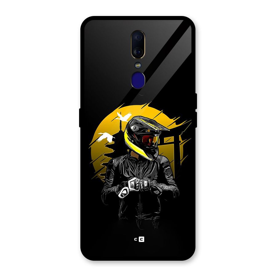 Rider Ready Glass Back Case for Oppo F11