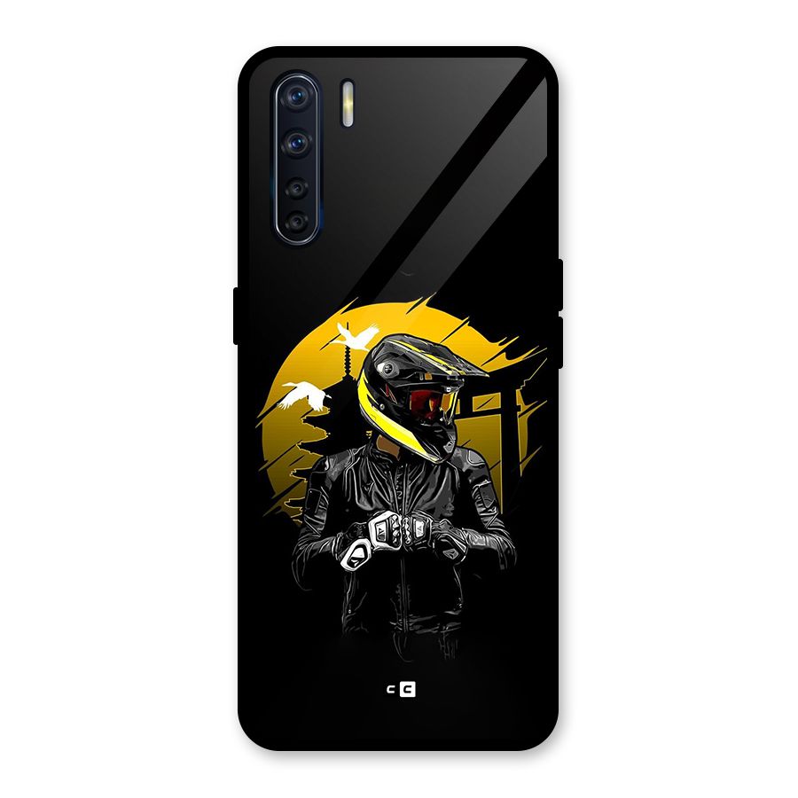 Rider Ready Glass Back Case for Oppo F15