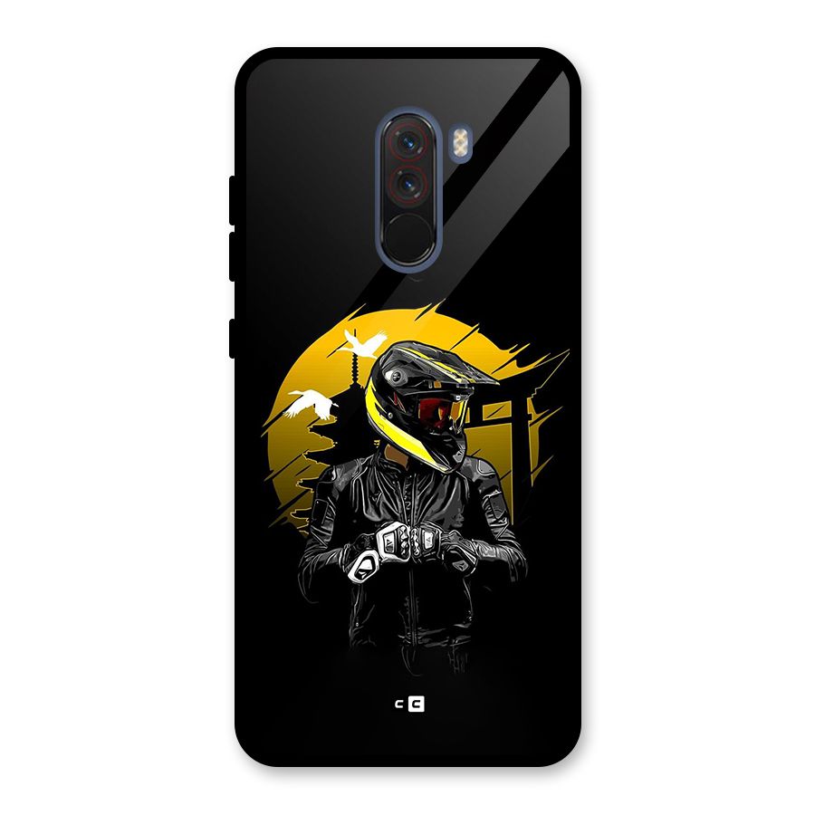 Rider Ready Glass Back Case for Poco F1
