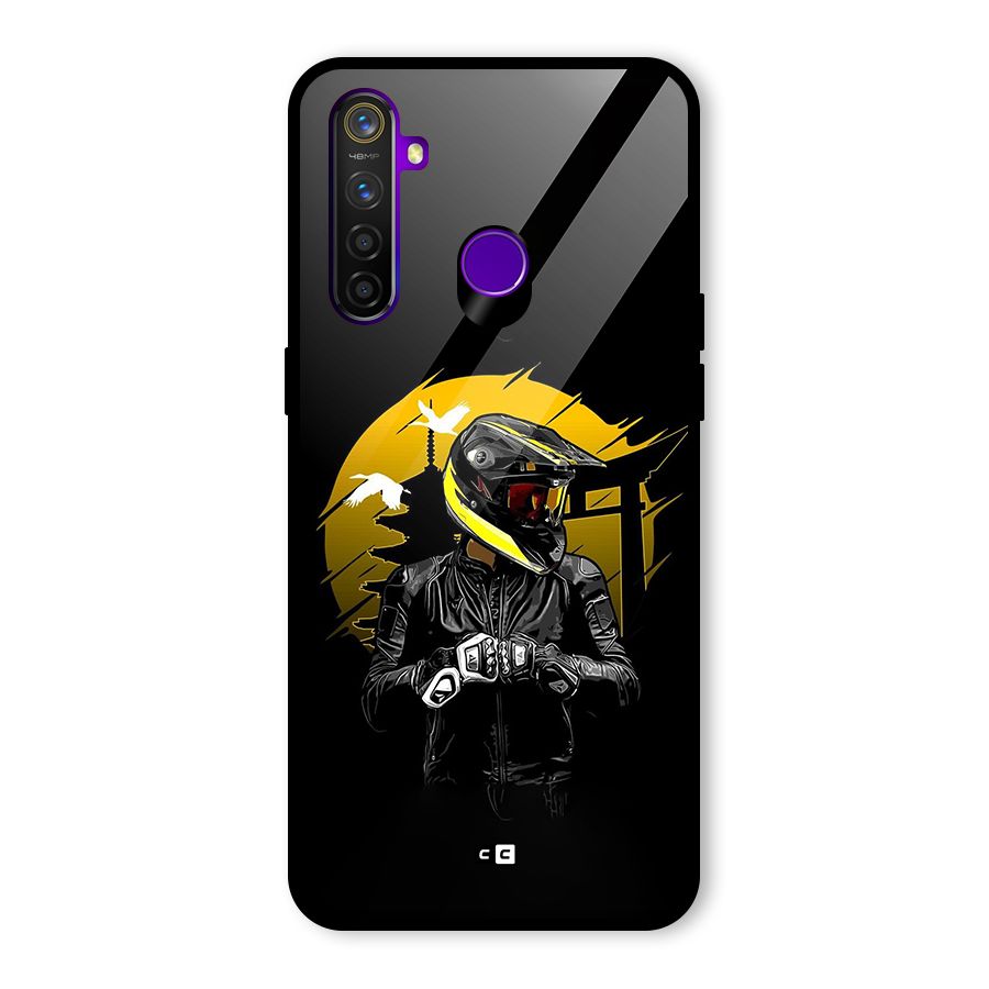Rider Ready Glass Back Case for Realme 5 Pro