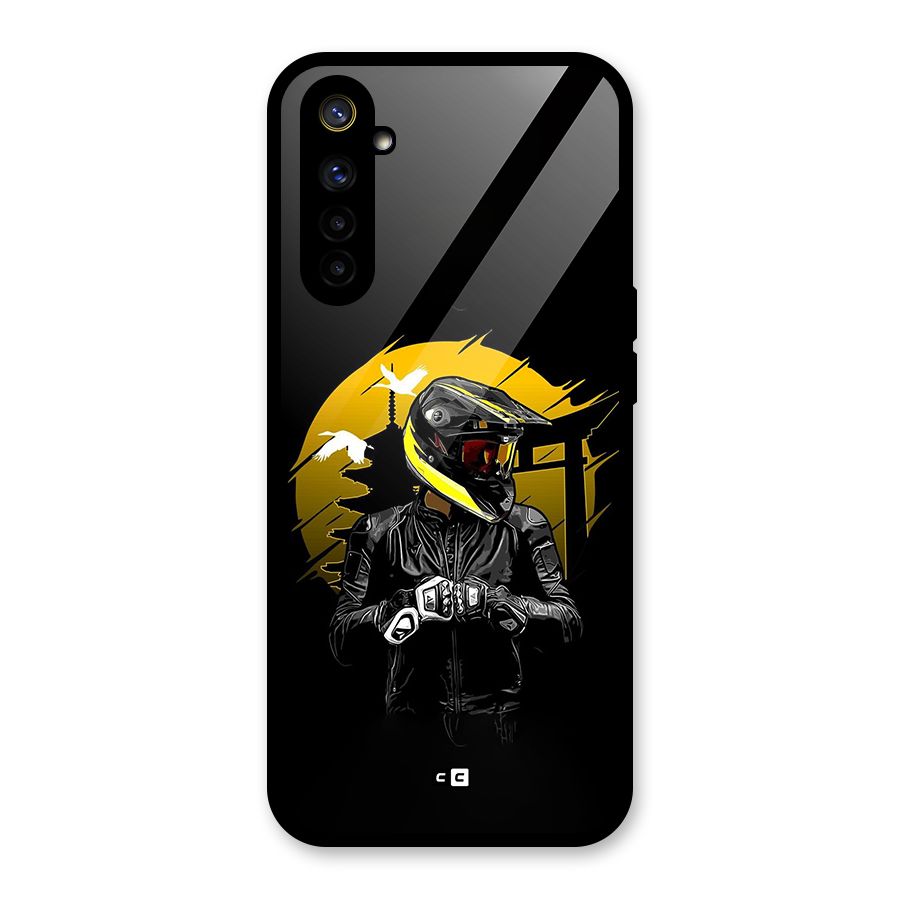 Rider Ready Glass Back Case for Realme 6