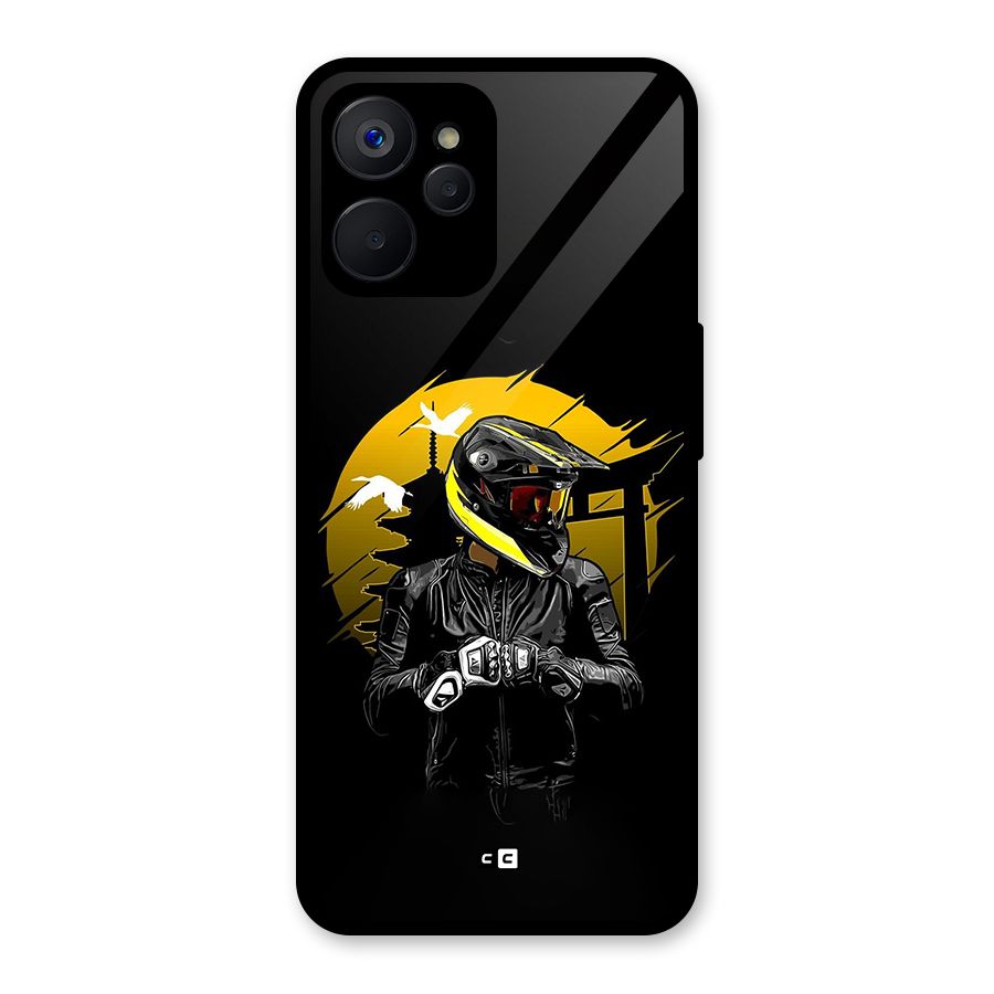 Rider Ready Glass Back Case for Realme 9i 5G