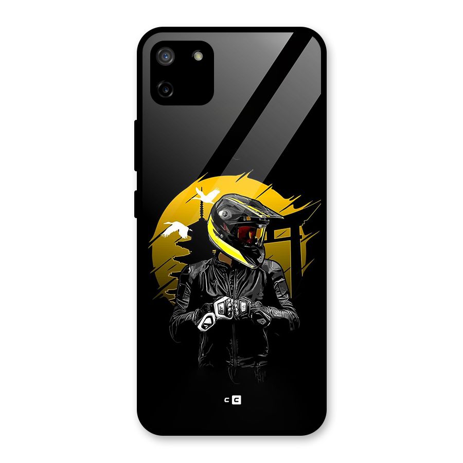Rider Ready Glass Back Case for Realme C11