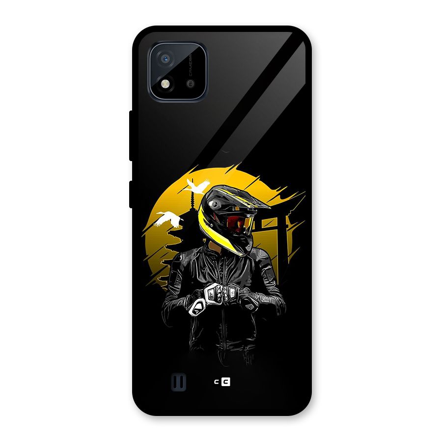 Rider Ready Glass Back Case for Realme C11 2021