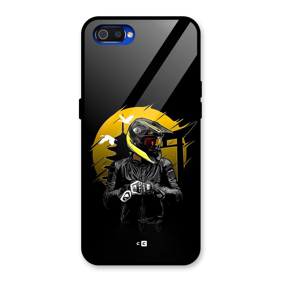 Rider Ready Glass Back Case for Realme C2