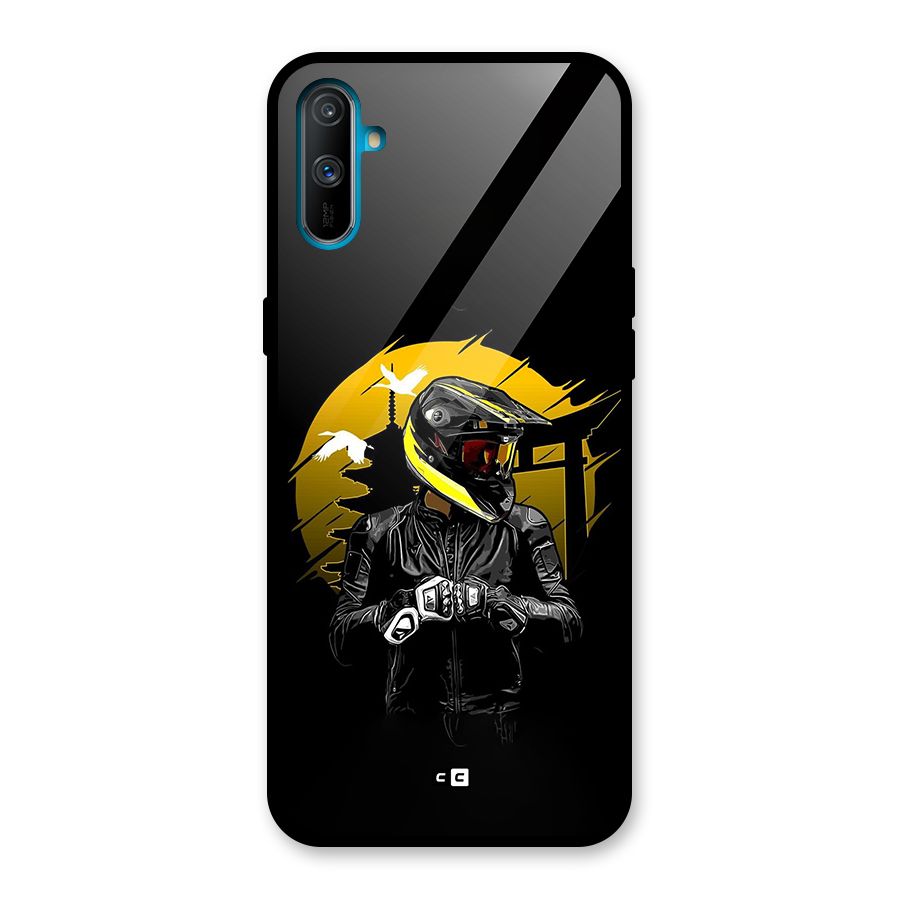 Rider Ready Glass Back Case for Realme C3