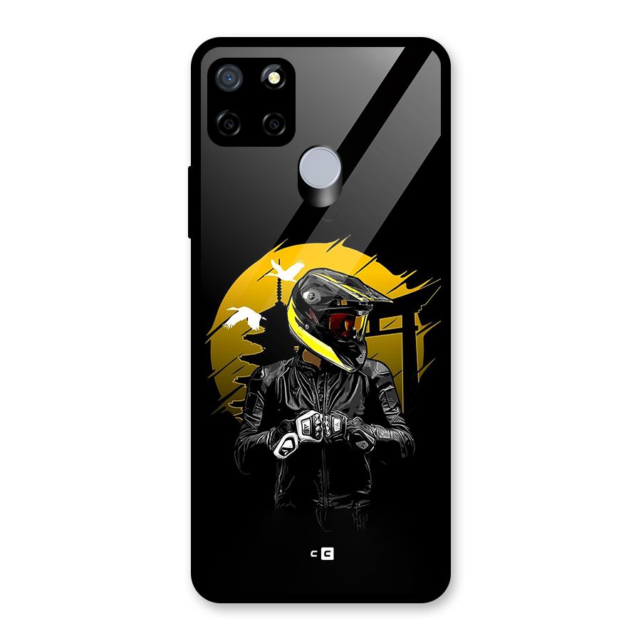 Rider Ready Glass Back Case for Realme Narzo 20