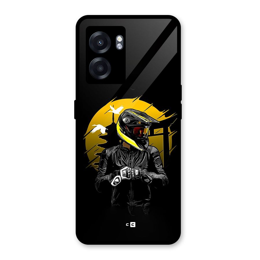 Rider Ready Glass Back Case for Realme Narzo 50 5G