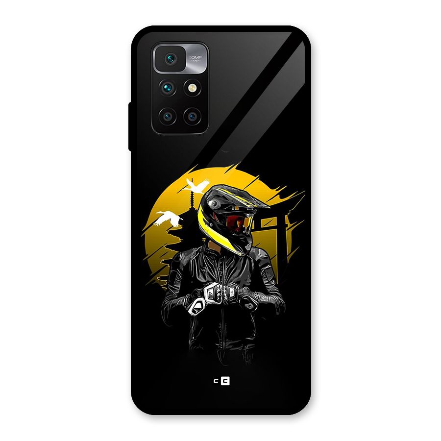 Rider Ready Glass Back Case for Redmi 10 Prime