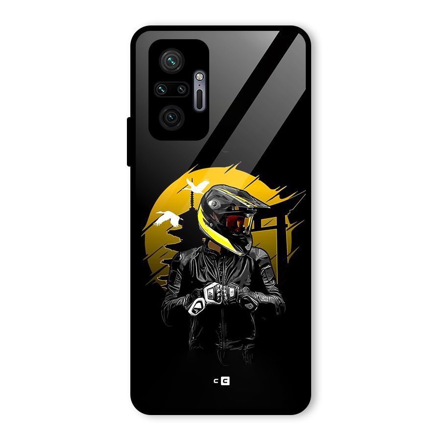 Rider Ready Glass Back Case for Redmi Note 10 Pro Max