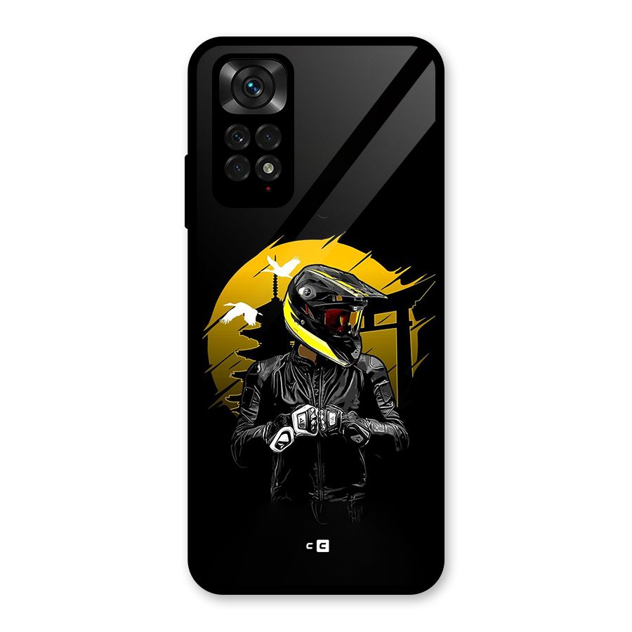 Rider Ready Glass Back Case for Redmi Note 11S