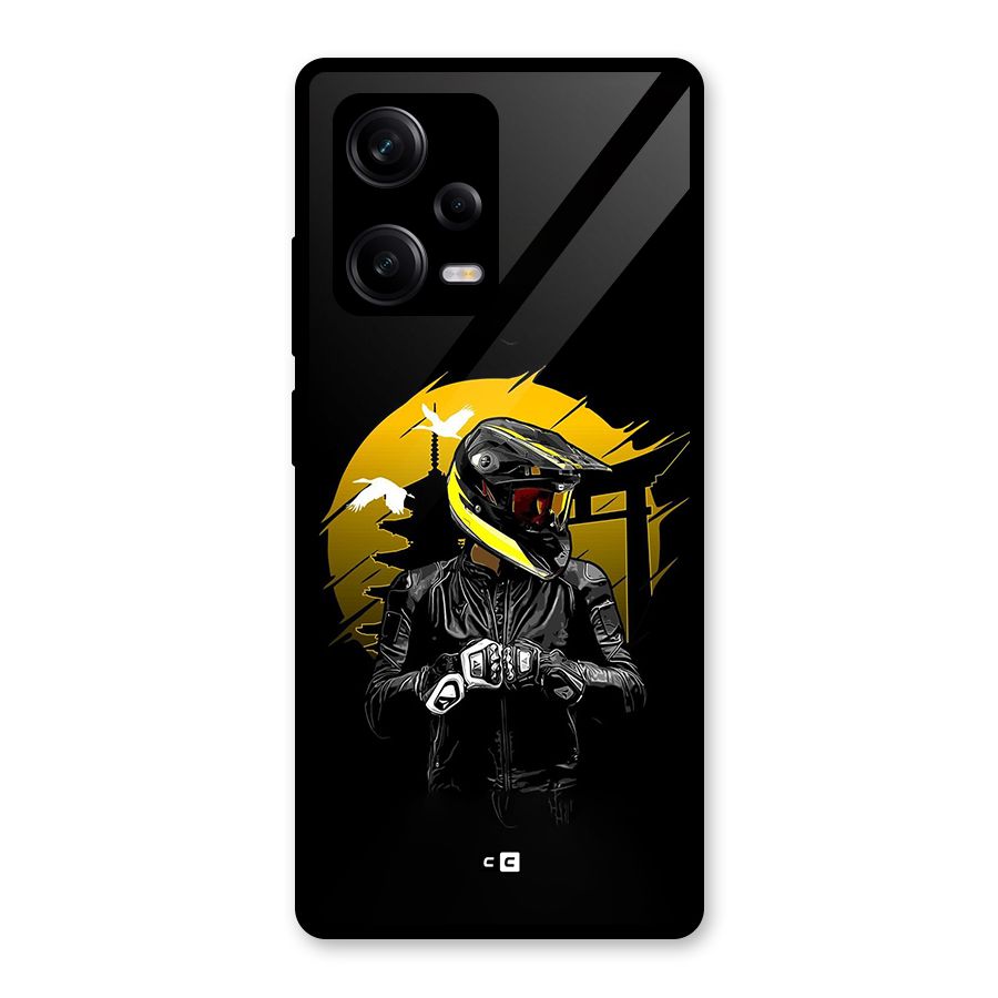 Rider Ready Glass Back Case for Redmi Note 12 Pro