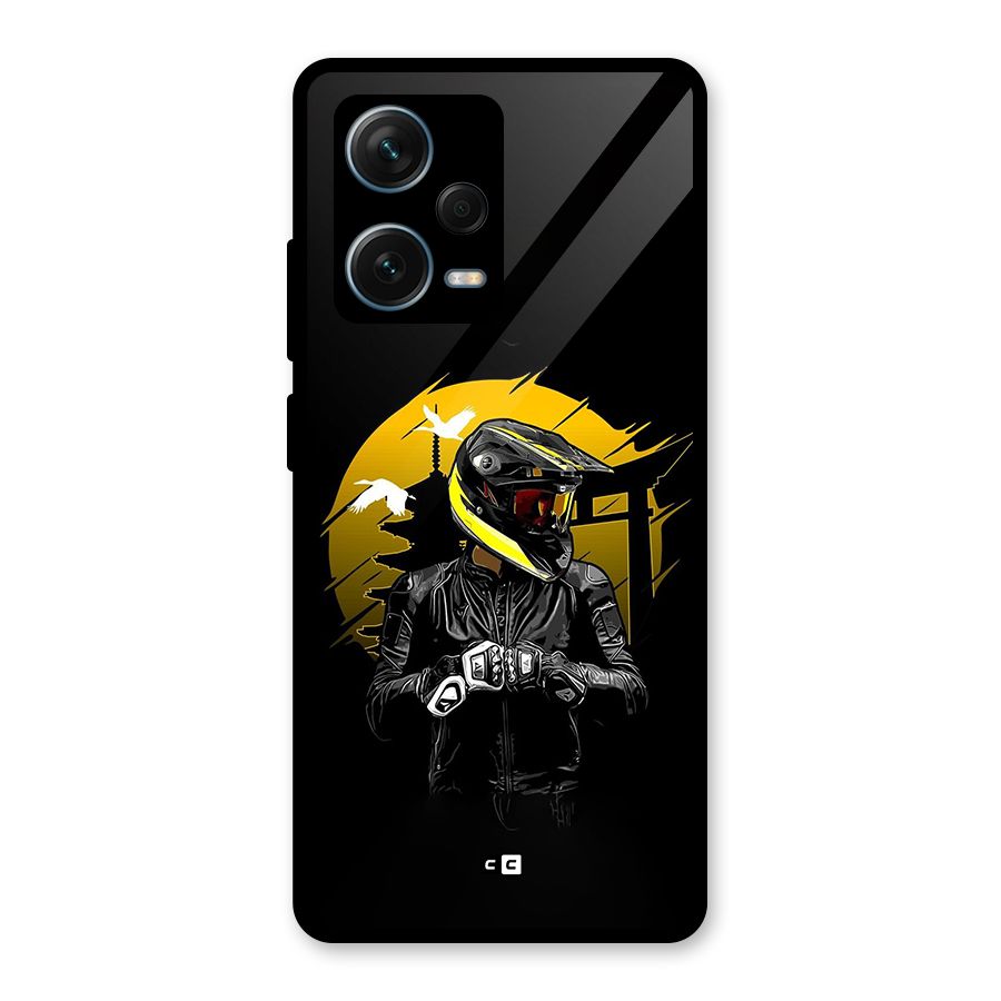 Rider Ready Glass Back Case for Redmi Note 12 Pro Plus 5G