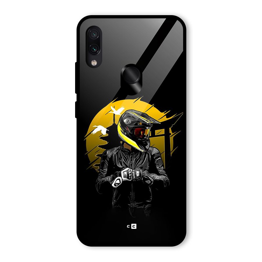 Rider Ready Glass Back Case for Redmi Note 7 Pro