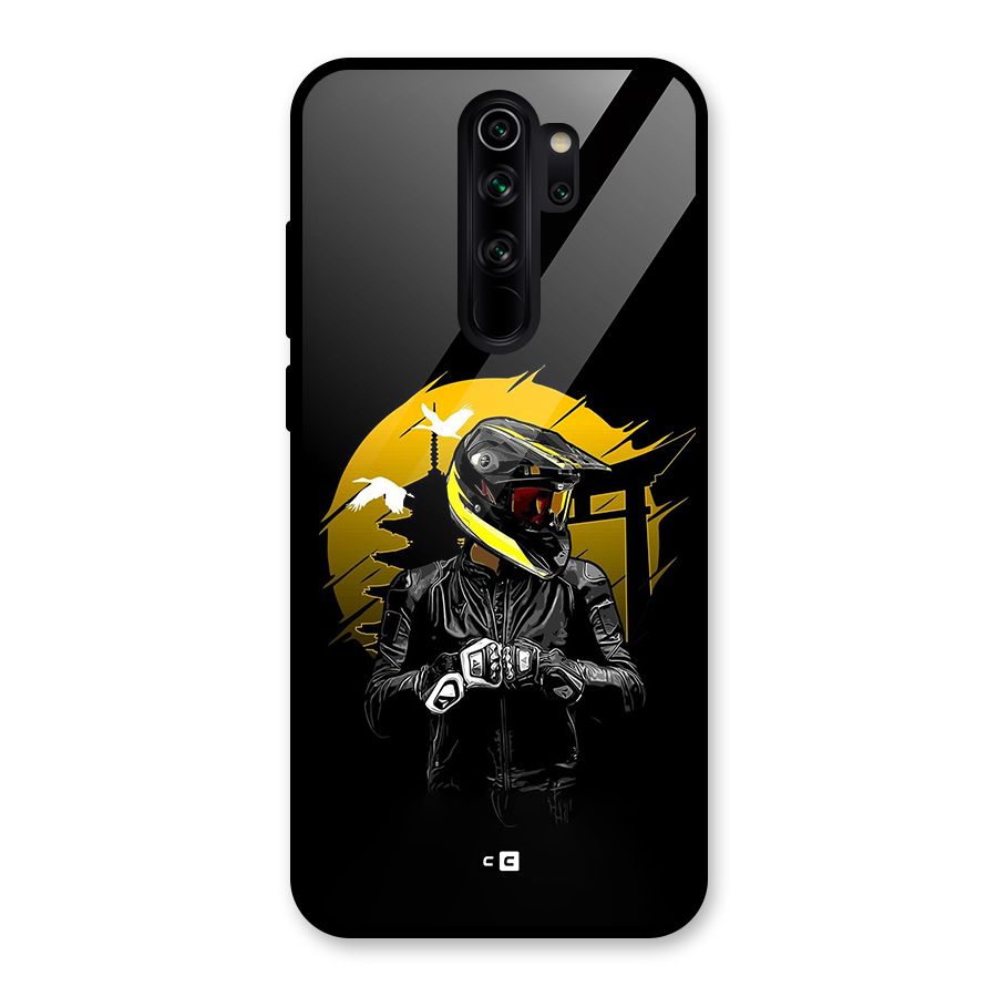 Rider Ready Glass Back Case for Redmi Note 8 Pro