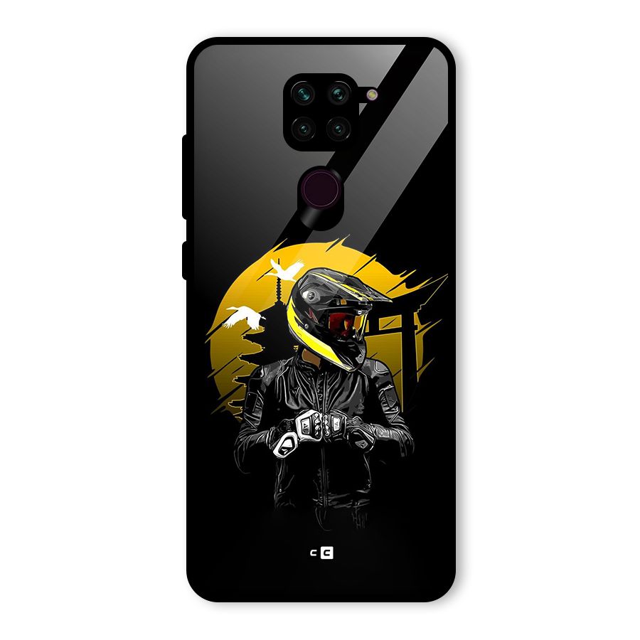 Rider Ready Glass Back Case for Redmi Note 9