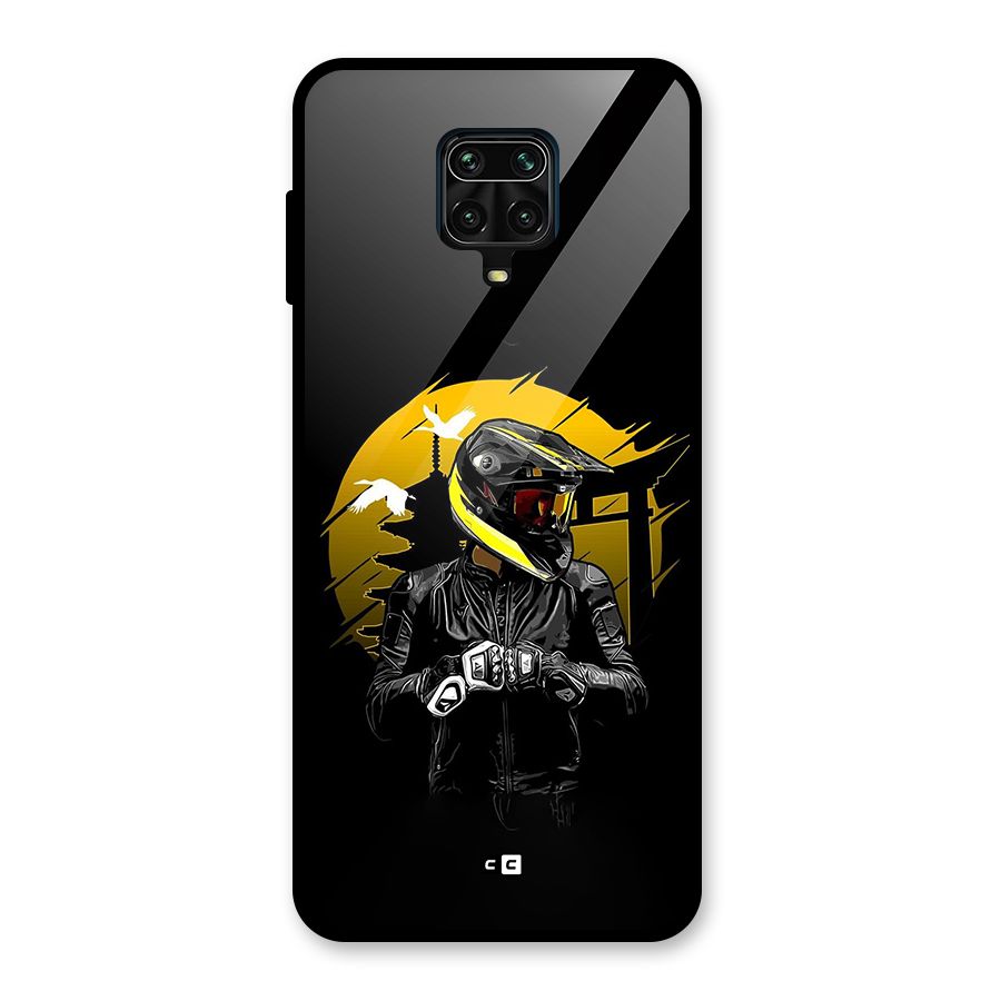 Rider Ready Glass Back Case for Redmi Note 9 Pro