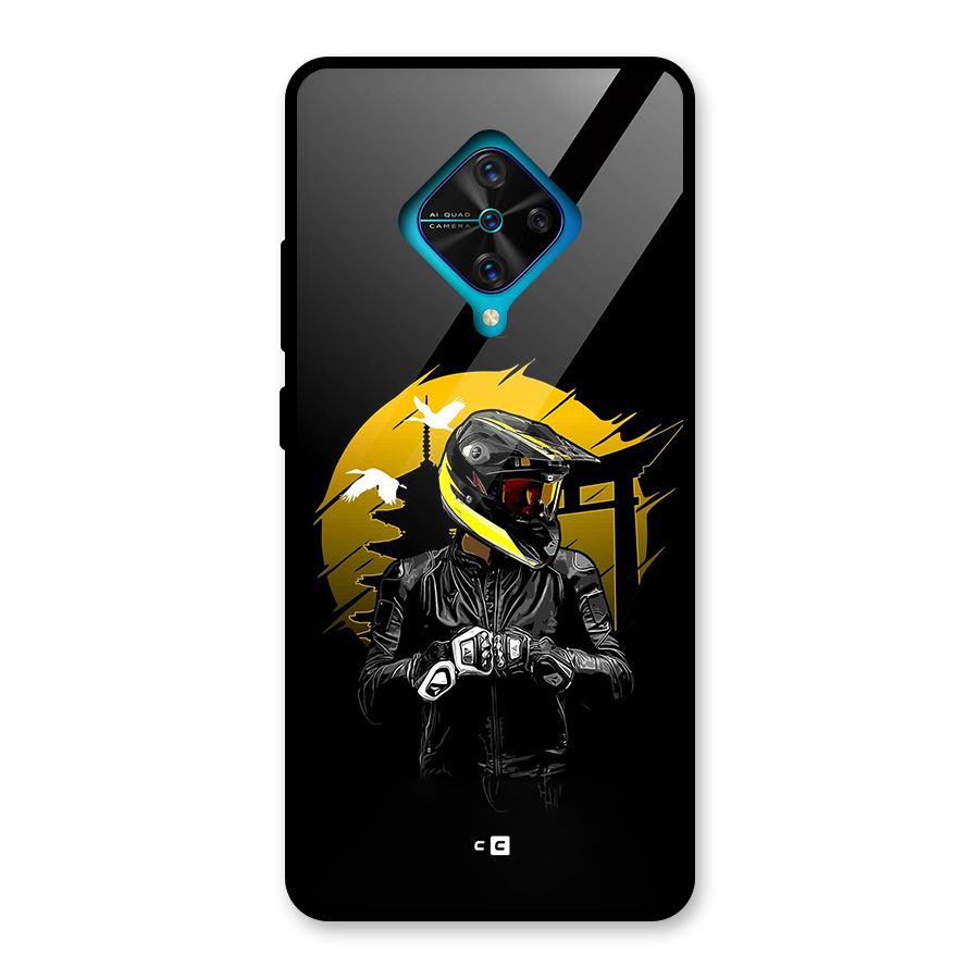 Rider Ready Glass Back Case for Vivo S1 Pro