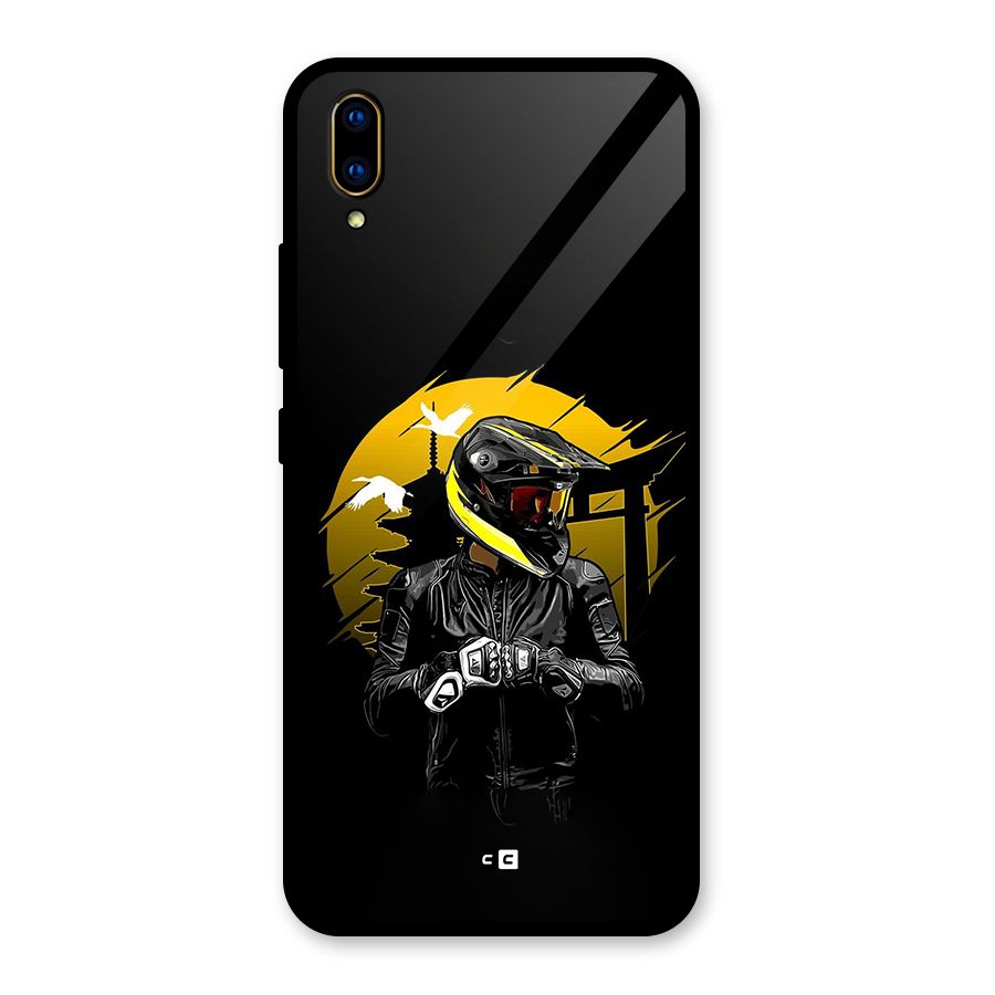 Rider Ready Glass Back Case for Vivo V11 Pro