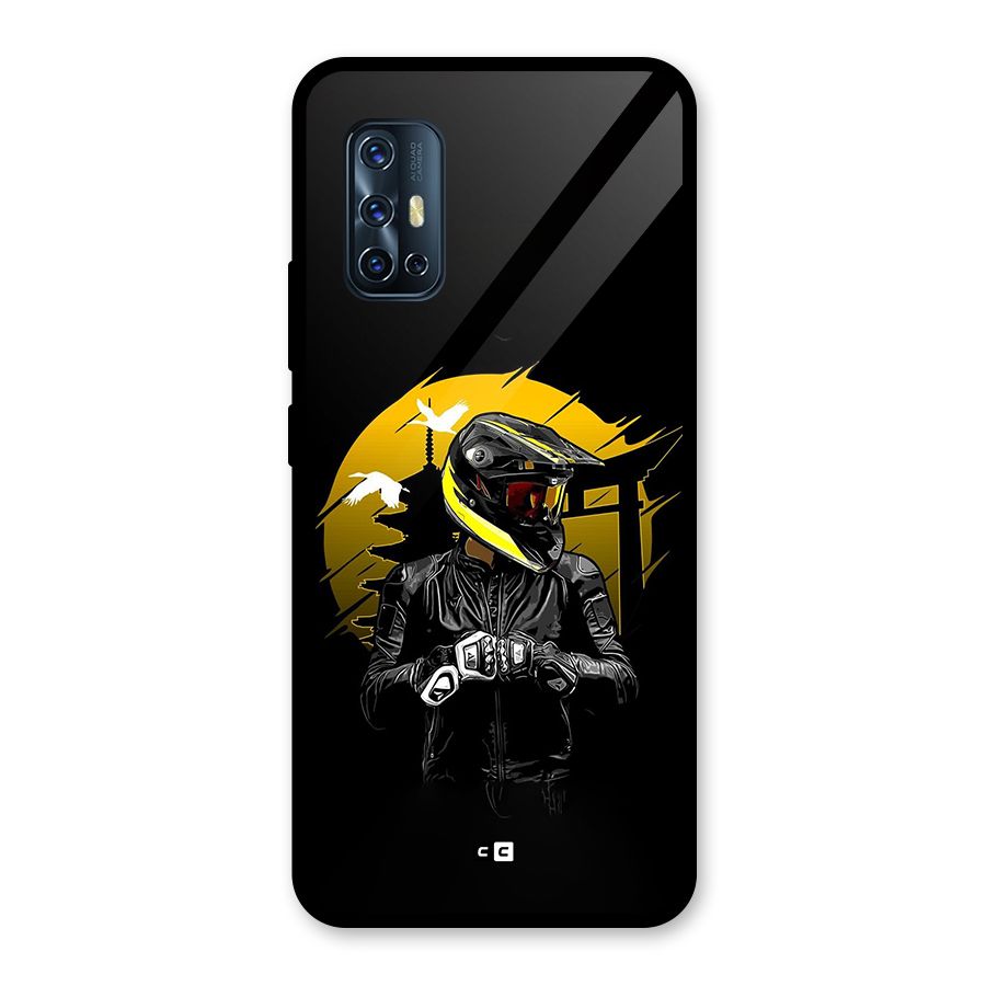 Rider Ready Glass Back Case for Vivo V17