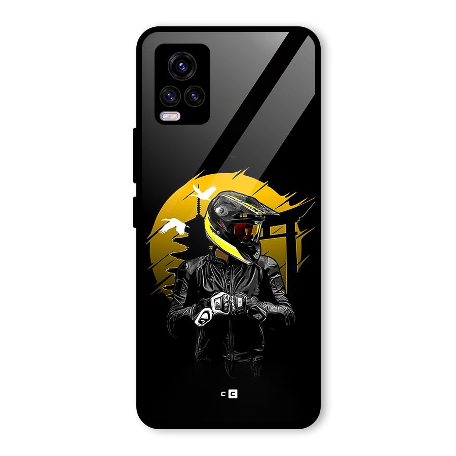 Rider Ready Glass Back Case for Vivo V20