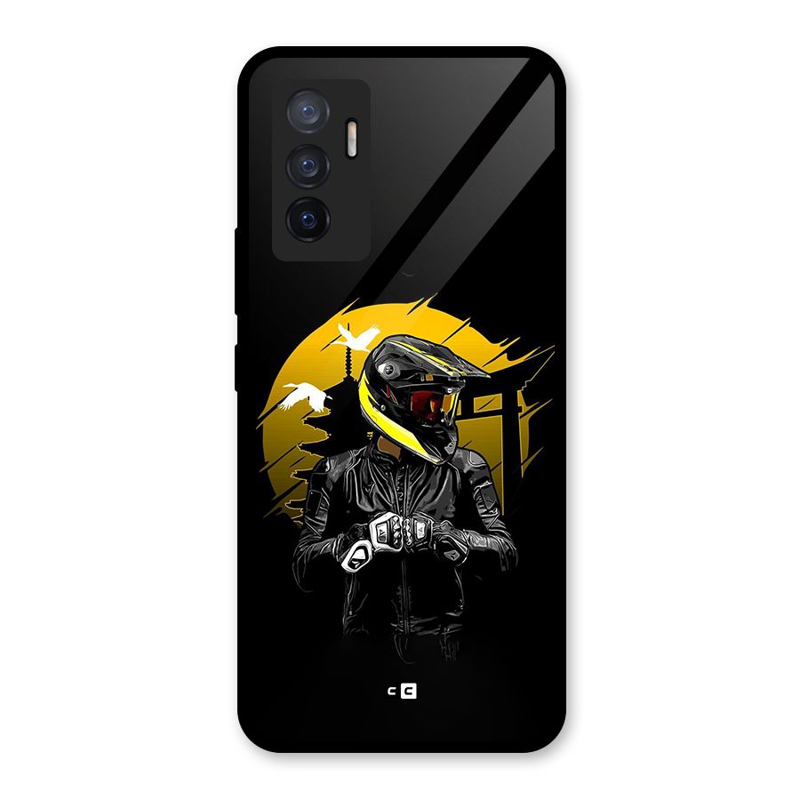 Rider Ready Glass Back Case for Vivo V23e