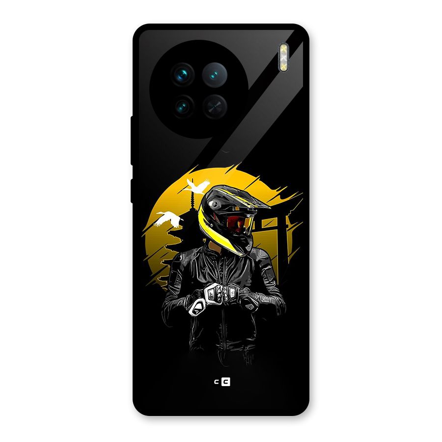 Rider Ready Glass Back Case for Vivo X90