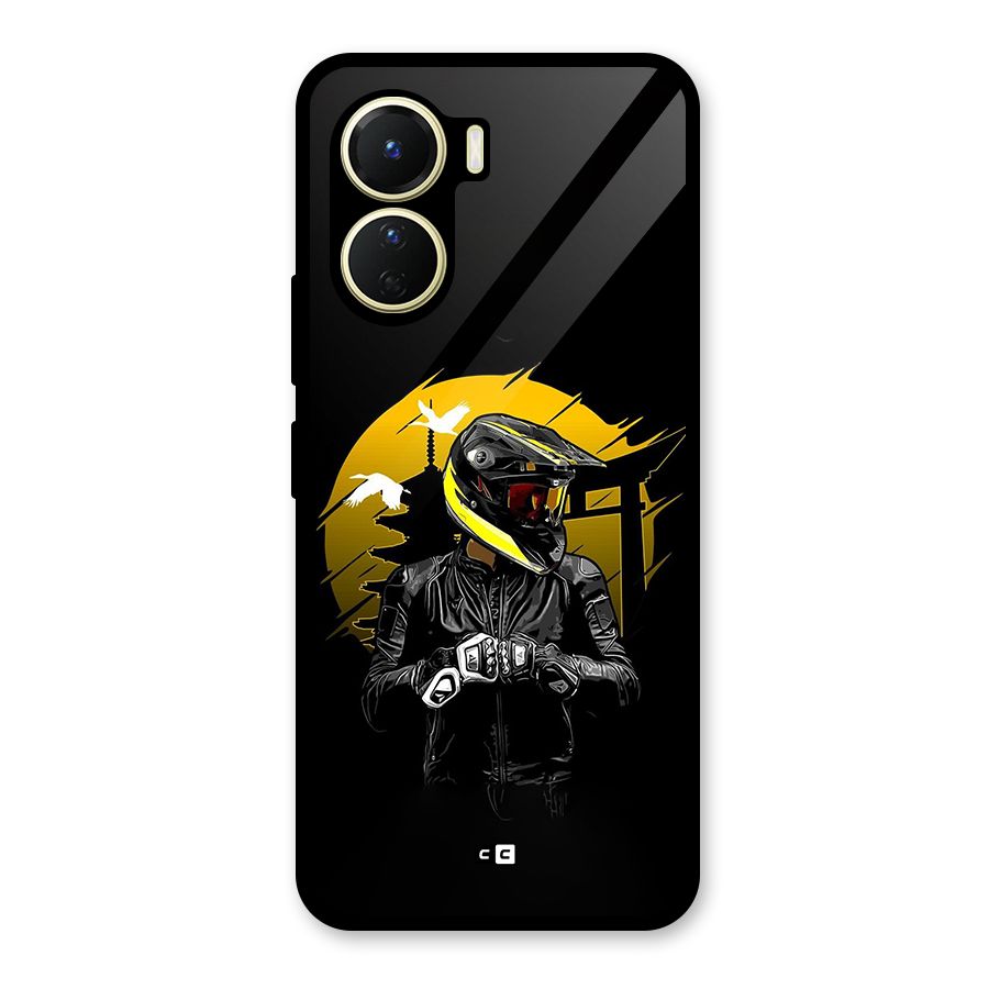 Rider Ready Glass Back Case for Vivo Y16