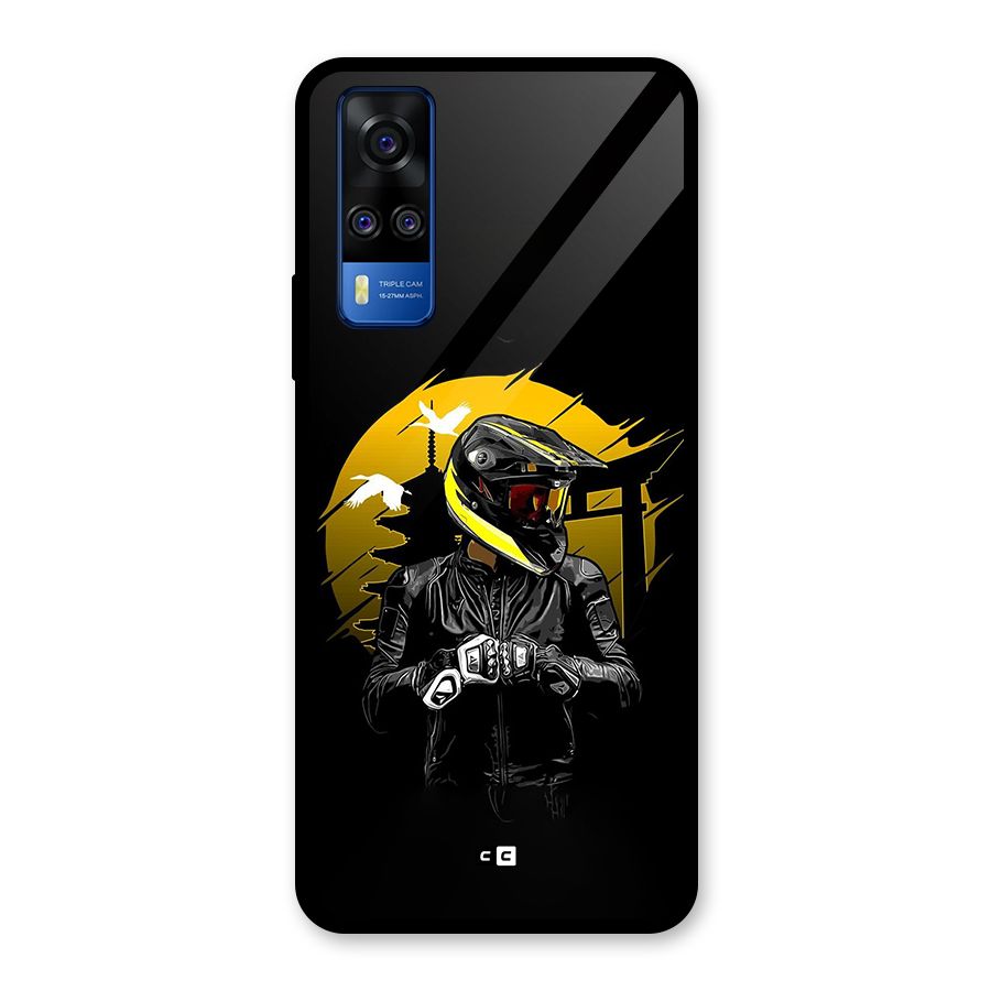 Rider Ready Glass Back Case for Vivo Y31