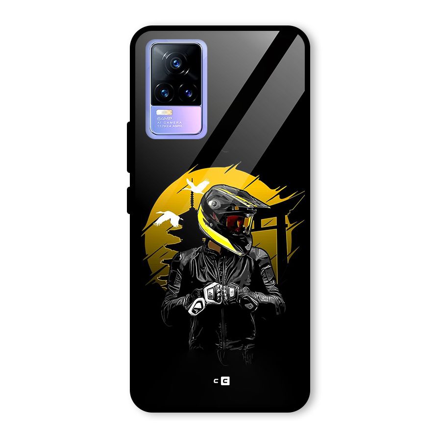 Rider Ready Glass Back Case for Vivo Y73