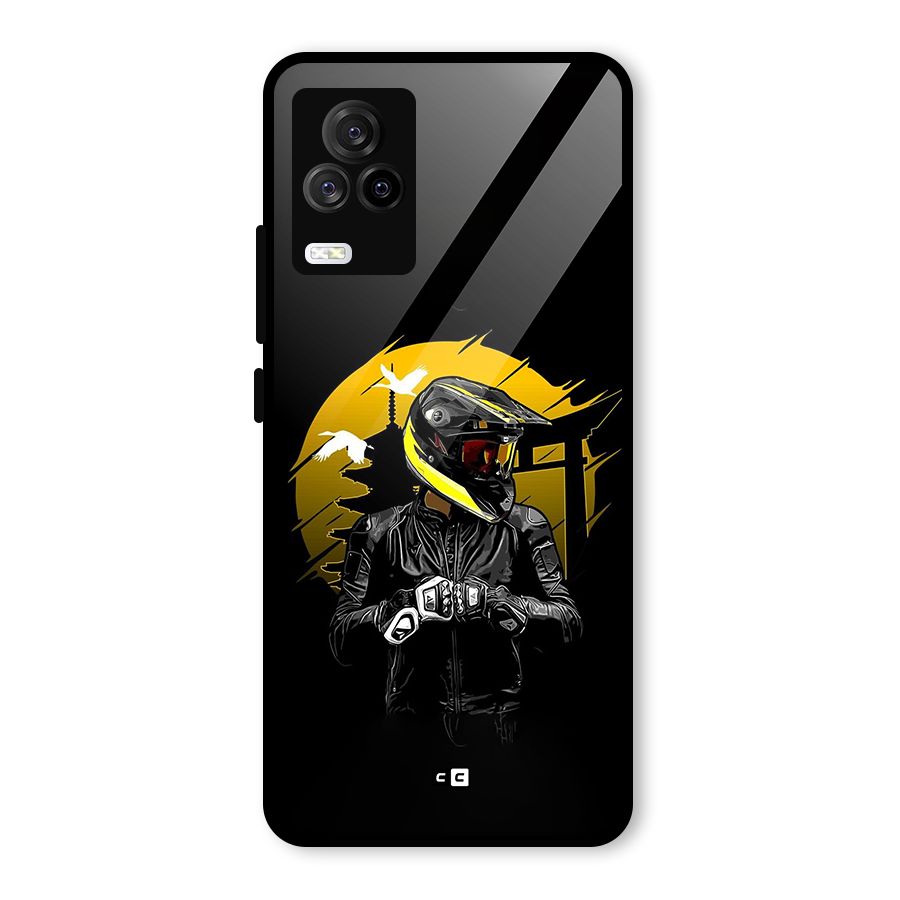 Rider Ready Glass Back Case for Vivo iQOO 7 Legend 5G