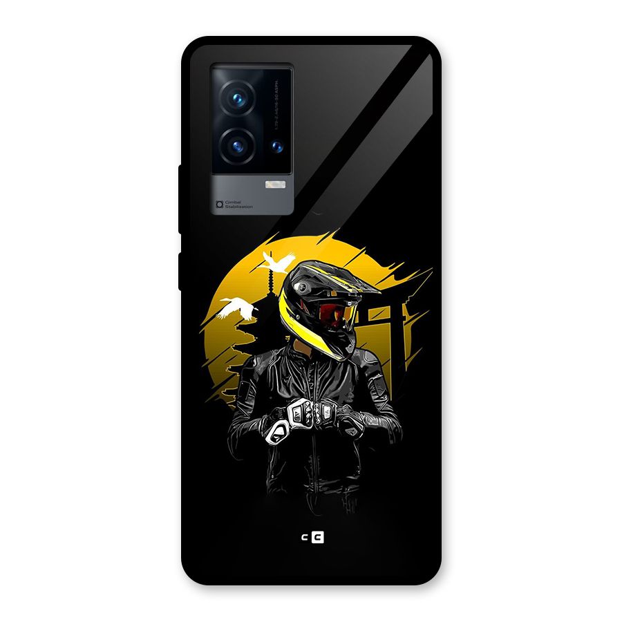 Rider Ready Glass Back Case for iQOO 9 5G