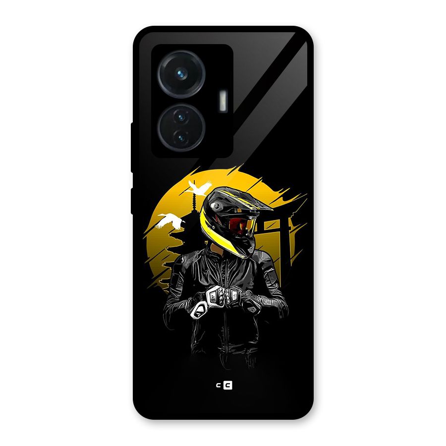 Rider Ready Glass Back Case for iQOO Z6 44W