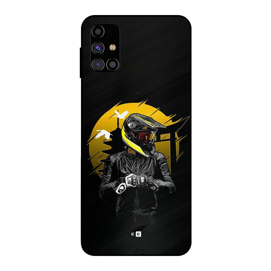 Rider Ready Metal Back Case for Galaxy M31s