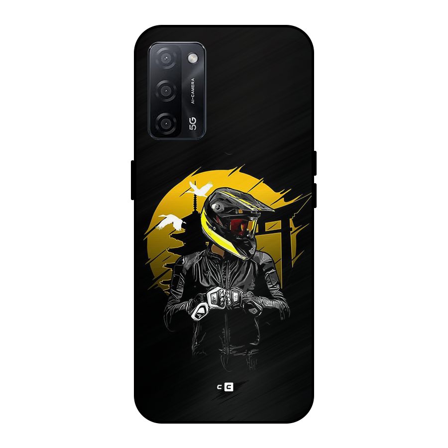 Rider Ready Metal Back Case for Oppo A53s 5G
