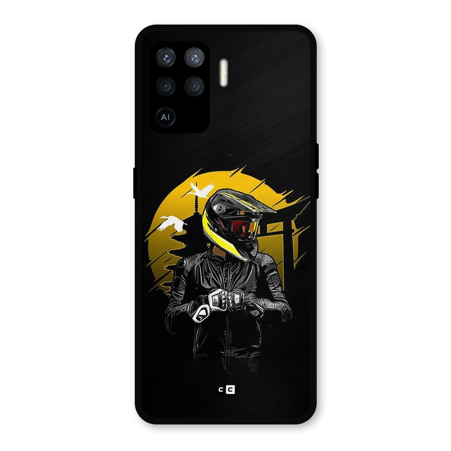 Rider Ready Metal Back Case for Oppo F19 Pro