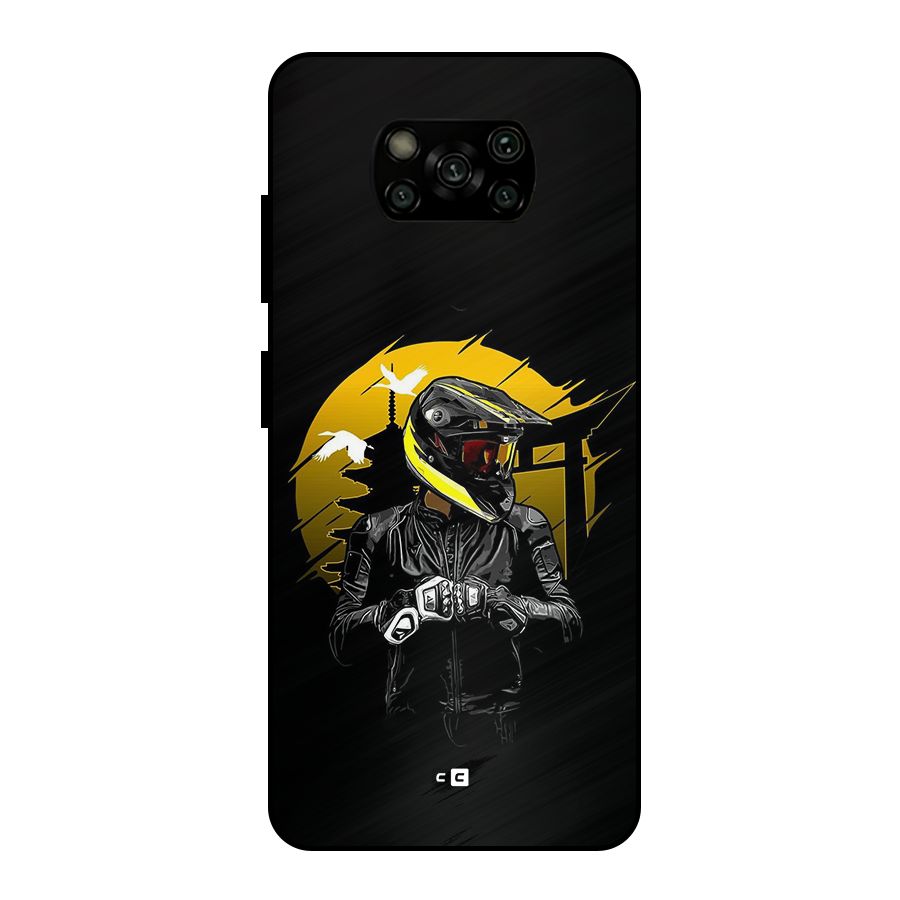 Rider Ready Metal Back Case for Poco X3