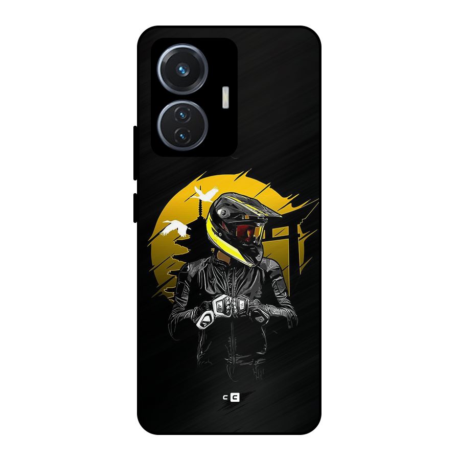 Rider Ready Metal Back Case for Vivo T1 44W