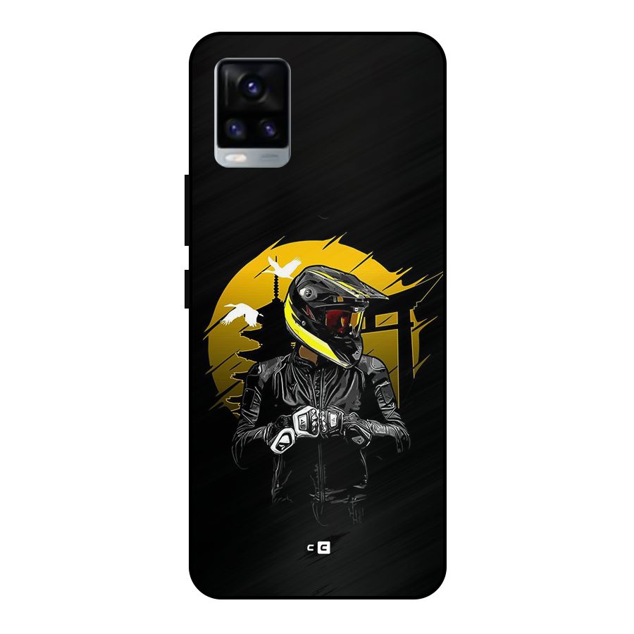 Rider Ready Metal Back Case for Vivo V20 2021