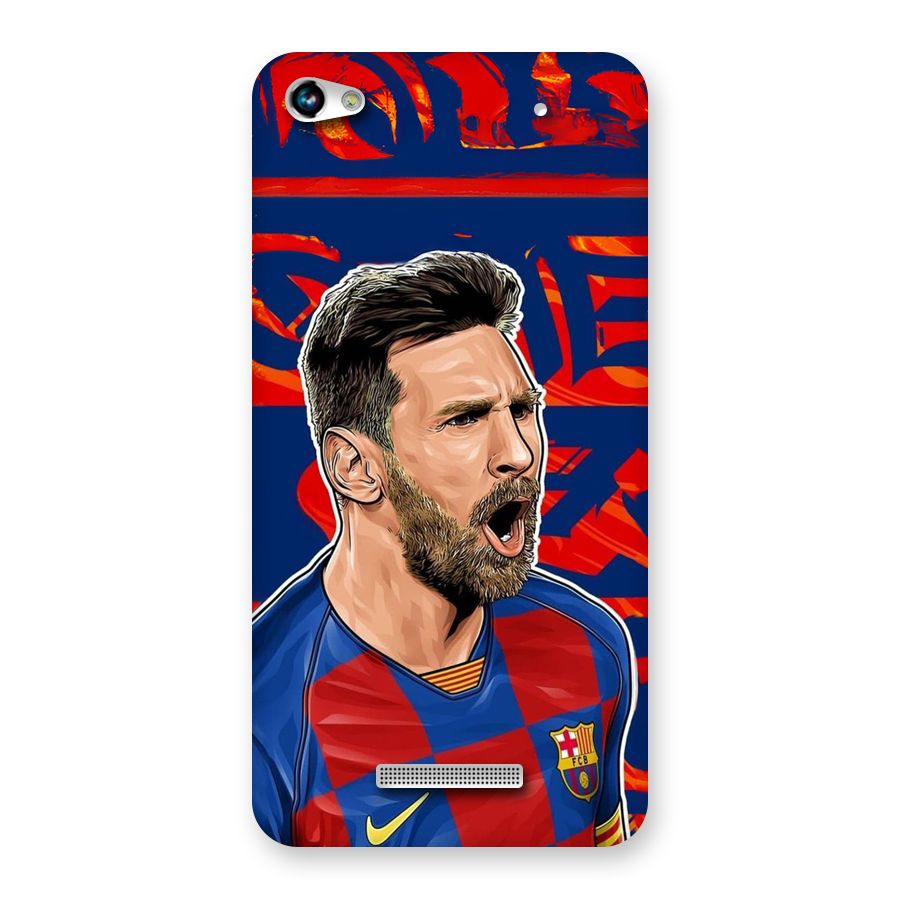 Roaring Soccer Star Back Case for Canvas Hue 2 A316