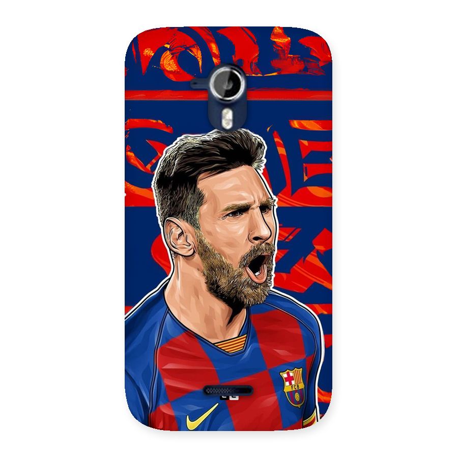 Roaring Soccer Star Back Case for Canvas Magnus A117