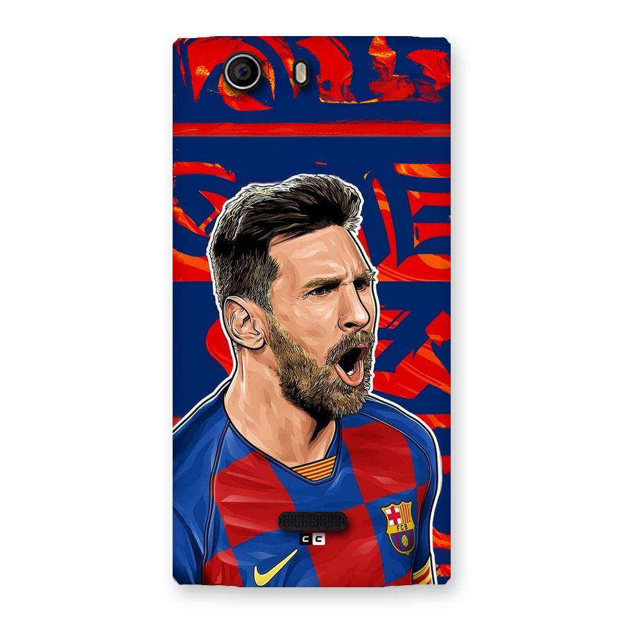 Roaring Soccer Star Back Case for Canvas Nitro 2 E311